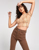 Imagen de Tinara Crop Top en Tan Mushroom