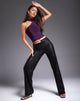 Imagen de Sanju Pantalón en Drape Sequin Negro
