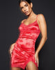 imagen de Coti Bodycon Dress in Rose Flock Red