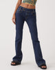imagen de MOTEL X OLIVIA NEILL Low Rise Bootleg Jeans in Dark Vintage Wash