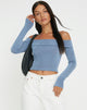 imagen de Nasari Crop Top en Gris Azulado