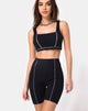 Imagen de Neho Cycle Short en negro con ribetes