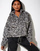 Imagen de la chaqueta Nero Ring Pull en gris animal