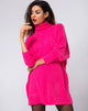 Imagen de Neve Jersey oversize de punto elástico rosa