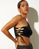 Imagen de Nisma Crop Top en Lycra Negro