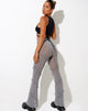 Imagen de Nizam Flare Trouser en Mesh Gris