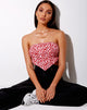 Imagen de Nolda Top en Ditsy Butterfly Melocotón y Rojo