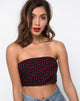 Imagen de Nolia Camiseta de tirantes Mini Diana Dot Negra y Roja