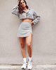 Imagen de la minifalda Sheny en guinga crema
