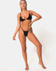Imagen de la braguita de bikini Oko en negro