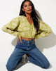 Imagen de Olina Cropped Cardi en punto Persian Night Sage