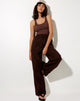 Imagen de Onfal Pantalón pata ancha en Rami Chocolate amargo