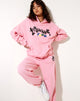 Imagen de Oversize Hoodie in Peony Pink Nothing Personal