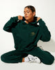 Imagen de Oversize Hoodie in Bottle Green Cupid Embro