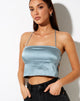 Imagen de OZAMI TOP SATIN SILVER BLUE 41