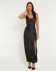imagen de Padilla Maxi Dress in Satin Black