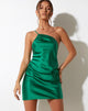 imagen de Paira Slip Dress en satén verde Kelly
