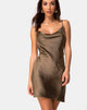 Imagen de Paiva Slip Dress in Satin Khaki