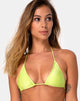 Imagen del sujetador de bikini Pami en pistacho