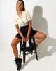 Imagen de Pevita Crop Top en punto esponjoso Marfil