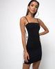Imagen de Peyas Bodycon Dress in Black with White Stripe