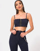 Imagen de Pin Pants in Navy Pinstriped