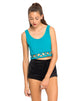 Imagen de Motel Plait Detail Crop Top En Cyan