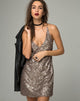 Imagen de Purpura Vestido de Lentejuelas Oro Antiguo