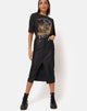 Imagen de Pyra Falda Midi en PU Negra