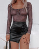 Imagen de Janina Top en malla leopardo rar