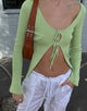 imagen de MOTEL X JACQUIE Sujata Cardi en Rib Knit Pastel Lime