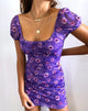 Imagen de Galot Minivestido Daisy Daze Morado