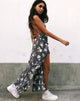 Imagen de Hime Maxi Dress in White Rose Grey