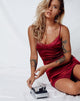 Imagen de Coti Dress in Burgundy with Burgundy Lace
