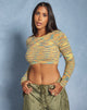 imaga de Salaka Crop Top en Space Dye Naranja