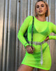 Imagen de Wyatt Bodycon Dress in Fluro Yellow