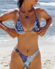 imagen de Pami Top de Bikini en Azul Floral Abstracto