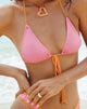 imagen del top de bikini Pamita en rizo rosa