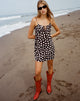 imagen de Mala Mini Dress in Grunge Daisy Black