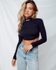 Imagen de Quelia Crop Top en negro con Saint Embro