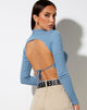 Imagen de Quelia Crop Top en canalé Grapemist