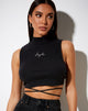 Imagen de Quera Crop Top en Rib Negro Angelic Embro