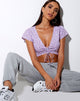 Imagen de Raeto Top en Ditsy Rose Lila