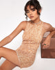Imagen de MOTEL X OLIVIA NEILL Mini Vestido Raisa en Tan Champiñón