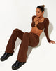 Imagen de Rana Crop Top en Lycra Cacao