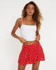 imagen de Minifalda Rara en Paisley Fun Rojo