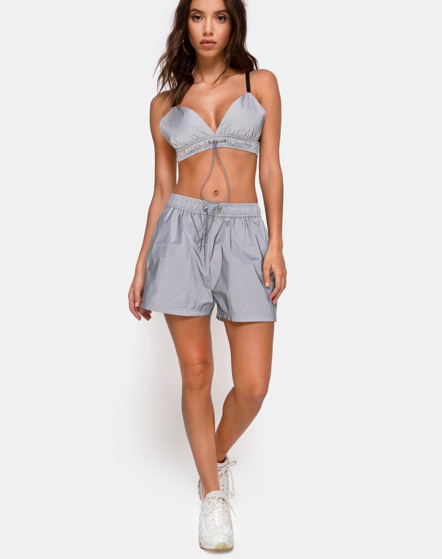 Imagen de Aruna Short en plata reflectante