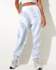 Imagen de Basta Jogger en azul y blanco Swirl Tie Dye