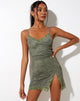 Imagen de Coti Bodycon Dress in Mono Paisley Green