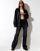 Imagen de Relaxed Bootleg Jeans en negro Grunge